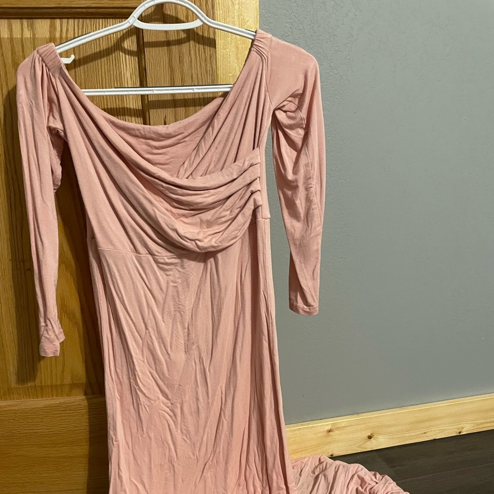 Pink Maternity Dress